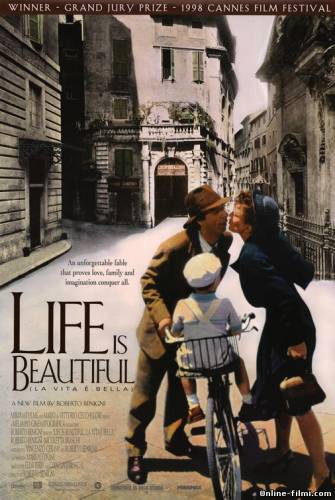 Смотреть онлайн фильм Жизнь прекрасна /La Vita è bella (1997)-Добавлено HDRip качество  Бесплатно в хорошем качестве