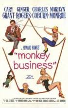 Смотреть онлайн фильм Обезьяньи проделки / Monkey Business (1952)-Добавлено HDRip качество  Бесплатно в хорошем качестве